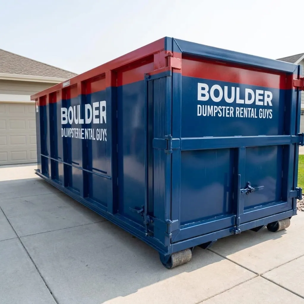 Aerial view of a Boulder CO neighborhood served by Boulder Dumpster Rental Guys